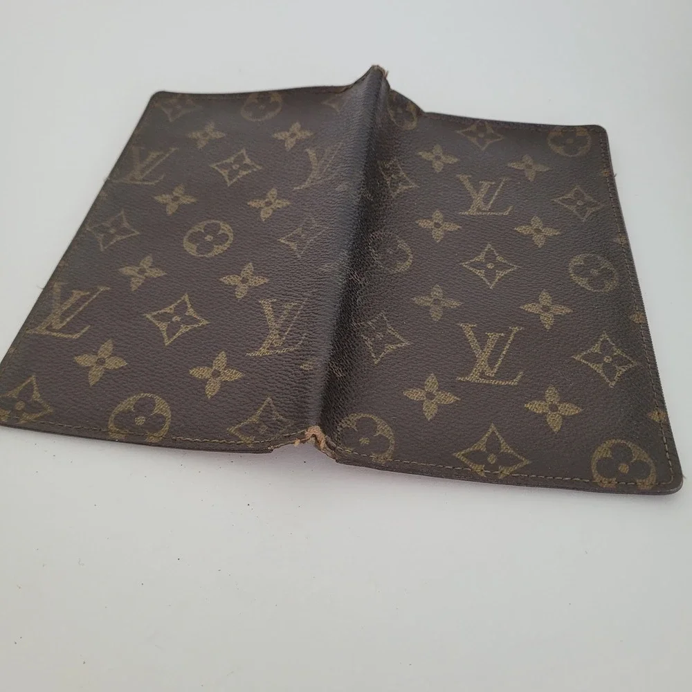 Louis Vuitton Monogram Long Wallet Vintage Brown Malletier 823 ET
